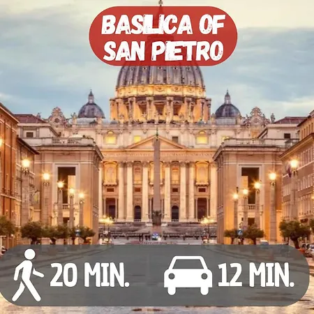 10 Minutes By Car From St Peter's Basilica